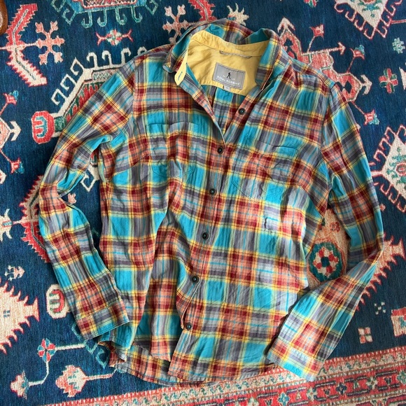 EUC royal Robbins plaid lightweight button down shirt, size s - Picture 5 of 5